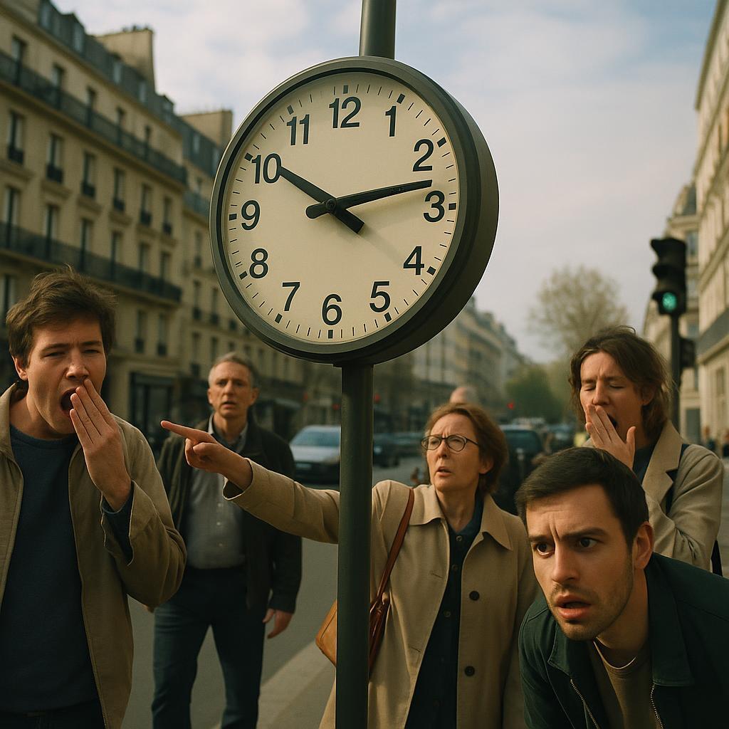 Demain reporté: les horloges reculent toutes seules pour “refaire une grasse matinée nationale”