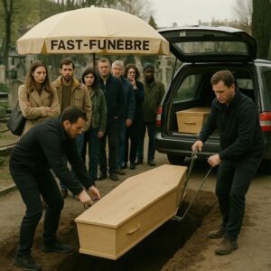 ENTERRÉ EN 10 MINUTES CHRONO: LA VILLE SE RUE SUR LE FAST-FUNÈBRE
