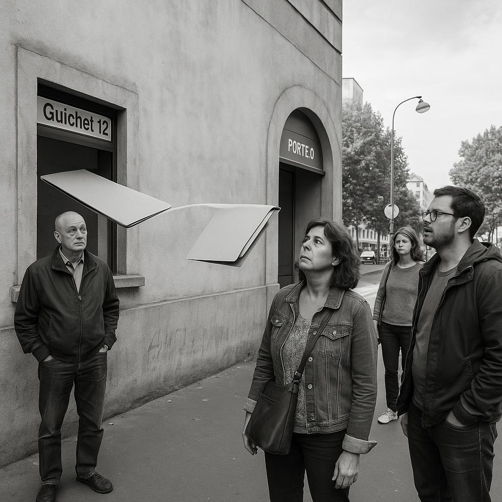 Guichet 12, Porte 0 : itinéraire d’un dossier qui n’existe que quand il n’est pas là