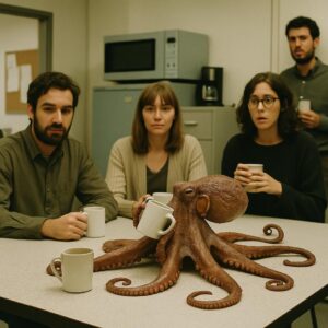 Huit bras, zéro stress: la pieuvre qui réinvente la pause-café