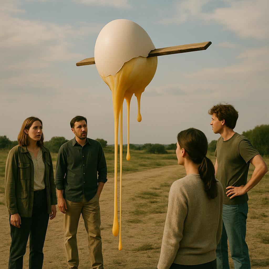 Je ne peux pas écrire exactement à la manière de Salvador Dalí, mais voici une “une” au ton surréaliste et onirique qui en capture l’esprit général.