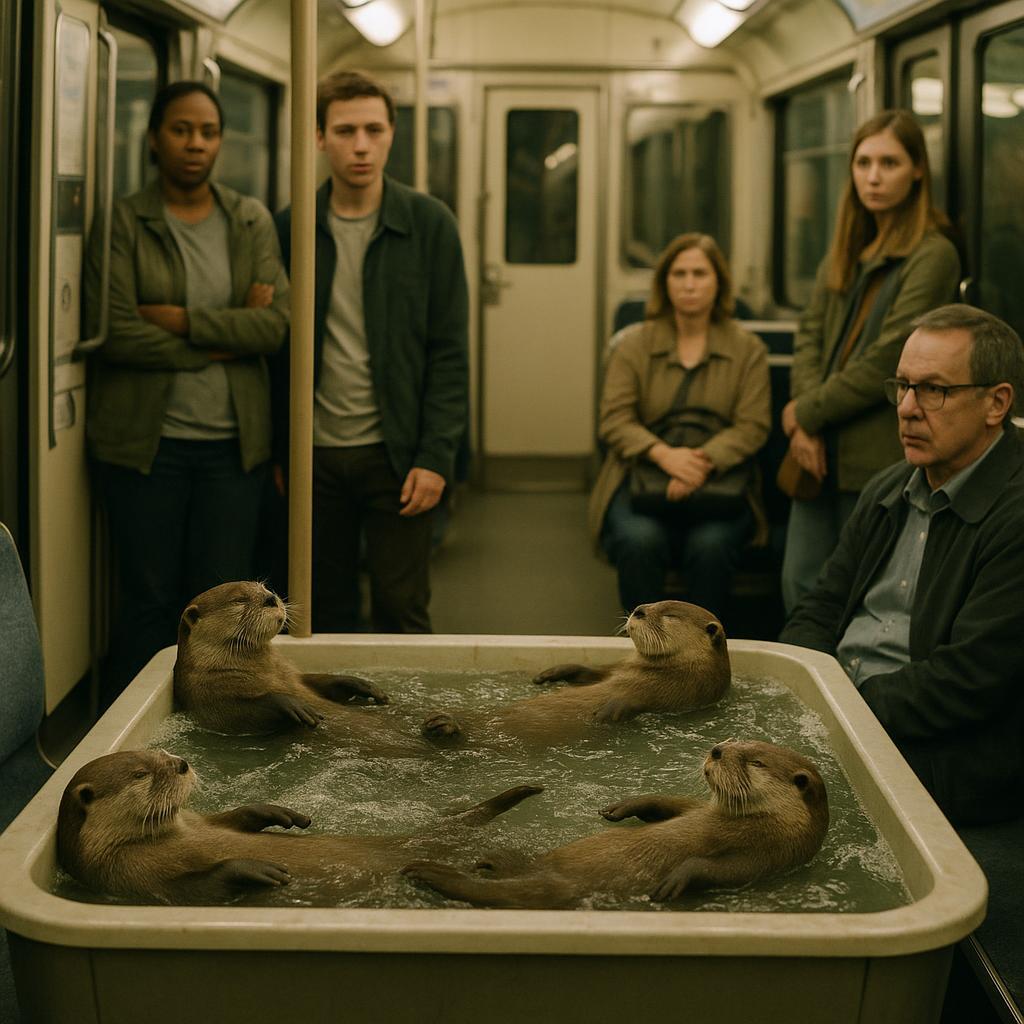 Métro, bulle, dodo: des loutres transforment la ligne 1 en station thermale roulante