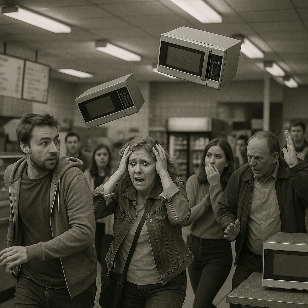 PANIC! À 19 h 32, LES MICRO-ONDES PRENNENT LE CONTRÔLE