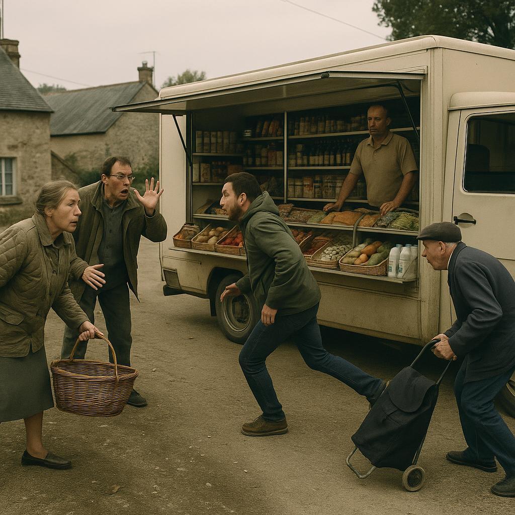 Sept minutes d’avance qui chamboulent tout: la tournée du camion-épicerie met Saint-Troufignon-les-Bois en vrac