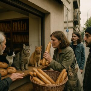 Baguettes, ronrons et levain: des chats reprennent la boulangerie du coin