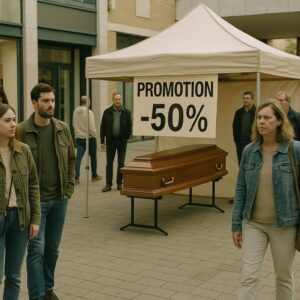 CHOC AU CENTRE COMMERCIAL: “PROMO QUI TUE” CHEZ LES POMPES FUNÈBRES EN POP-UP