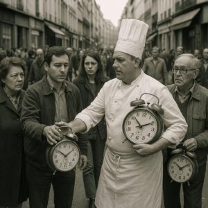 HORLOGATE: LES BOULANGERS NOUS VOLENT 8 MINUTES CHAQUE MATIN