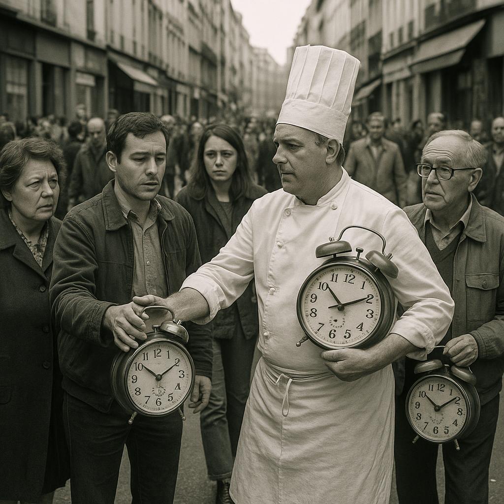 HORLOGATE: LES BOULANGERS NOUS VOLENT 8 MINUTES CHAQUE MATIN