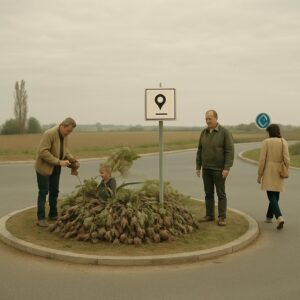 Panique au rond-point des Betteraves: le panneau « Vous êtes ici » déplacé de 47 cm