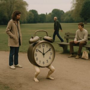 Les horloges ont des genoux: midi plie et s’épanche