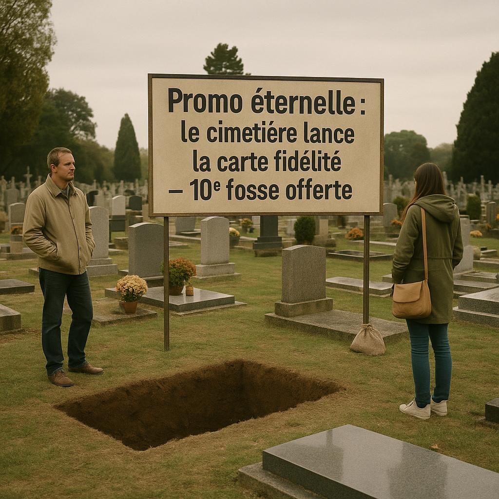 Promo éternelle: le cimetière lance la carte fidélité — 10e fosse offerte
