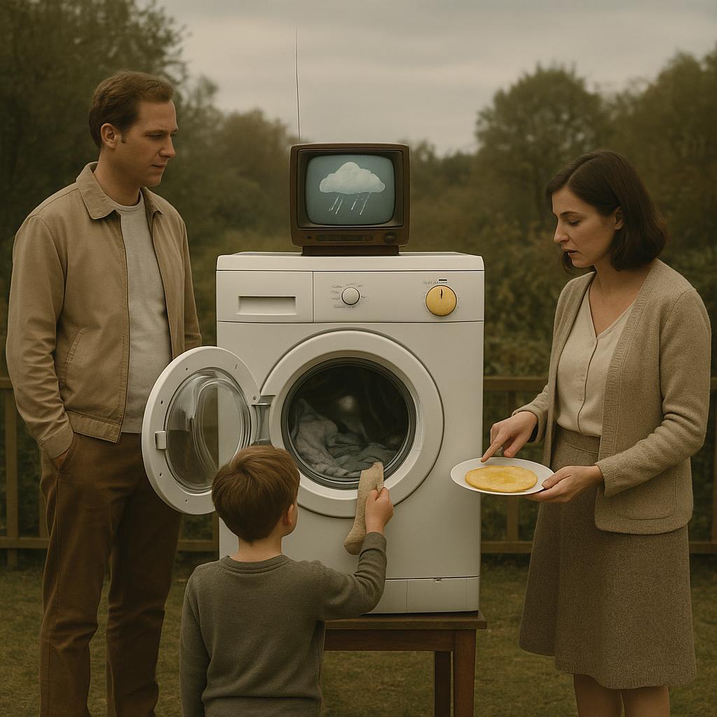 EXCLUSIF — LA MACHINE À LAVER QUI PRÉDIT LA MÉTÉO: ELLE ANNONCE LA PLUIE, REND LES CHAUSSETTES ET DONNE L’HEURE D’UNE OMELETTE PARFAITE