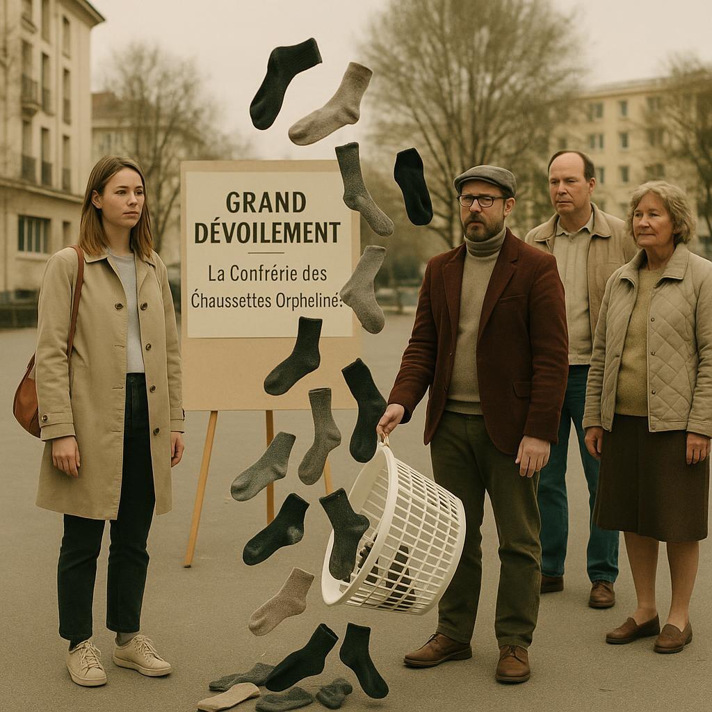 GRAND DÉVOILEMENT — La Confrérie des Chaussettes Orphelines manipulerait la gravité du panier à linge