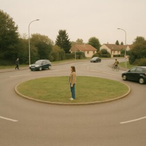Rond-point invisible: la circulation tourne autour du sujet