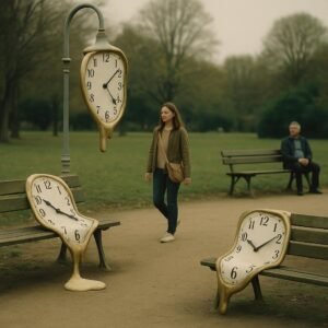 La gravité s’endort: les horloges fondent et beurrent la lumière