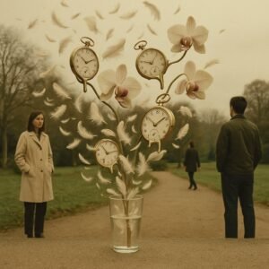 Tempête de plumes dans un verre d’air: les montres se plient en orchidées