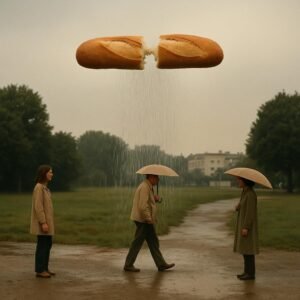 La baguette qui prédit l’avenir: elle craque, il pleut