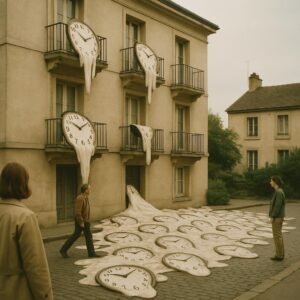 Les Horloges Coulent des Balcons: Le Matin Débordé par une Marée de Temps